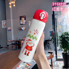 Lade das Bild in den Galerie-Viewer, Xmax Christmas Cup Gift Festival Insulation Children Cartoon Stainless Steel Bounce Cute New Year