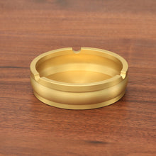 Load image into Gallery viewer, Ashtray Retro Metal Pure Brass Three-Slot Personalized Creative Ashtray