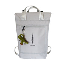 Load image into Gallery viewer, Backpack New Curved Edge Bucket Fashion Trend Leisure Travel Large Capacity Student Reflective Schoolbag