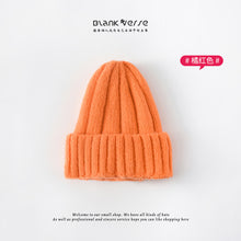 Load image into Gallery viewer, Warm Winter Knit Beanie Hats 2021 Korean Autumn and Winter Light Board Strip Women Unisex