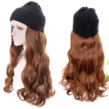 Load image into Gallery viewer, Warm Winter Knit Beanie Hats Wig Long Hair Hat Wig Autumn/Winter Fashion Women Unisex