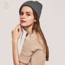 Lade das Bild in den Galerie-Viewer, Warm Winter Knit Beanie Hats Autumn and Winter Warm-Keeping and Cold-Proof Wool Smiley Face Thickened Unisex