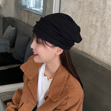 Lade das Bild in den Galerie-Viewer, Warm Winter Knit Beanie Hats Korean Style Pile Style Thin Couple Women's Bag Headgear Unisex
