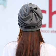 Lade das Bild in den Galerie-Viewer, Warm Winter Knit Beanie Hats Pile Heap Cap Women's Double-Layer Windproof Autumn and Winter Unisex