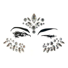 Load image into Gallery viewer, 10pcs Face Tattoo 3D Sexy Body Eye Sticker Diamond Makeup Party Face Sticker Woman
