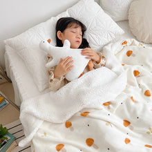 Load image into Gallery viewer, Double-Sided Velvet A- Sided Milk Velvet Blanket B- Sided Berber Fleece Blanket Velvet Blanket Sub-Children's Blanket