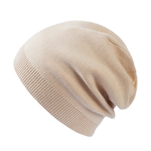 Lade das Bild in den Galerie-Viewer, Warm Winter Knit Beanie Hats All-Matching Woolen Cashmere Ear Protection Solid Color Leisure Pullover Unisex
