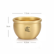 Lade das Bild in den Galerie-Viewer, Ashtray Decorative Decoration Baifu Pot Cup Pure Brass Fortune Rice Pot Incense Burner Treasure Bowl