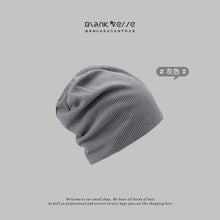 Lade das Bild in den Galerie-Viewer, Warm Winter Knit Beanie Hats Korean Style Pile Style Thin Couple Women's Bag Headgear Unisex