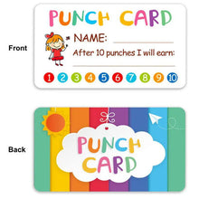 Load image into Gallery viewer, 2x500pcs Christmas Xmas Children's Toy Incentive Boy Girl Punch Card Card tape