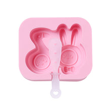 Load image into Gallery viewer, 2PC Rabbit Duck Silicone Ice Cream Mold Homemade DIY Ice Cream Cheese Popsicle