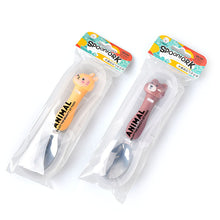Lade das Bild in den Galerie-Viewer, 304 Stainless Steel Flatware Sets Portable Children's Tableware Cartoon Animal Spork 2pcs Suit