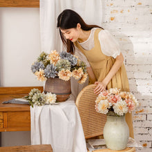 Load image into Gallery viewer, 3PCs Leaf Moon Dahlia Artificial Fake Flower Plants Home Decoration Wedding Bouquet