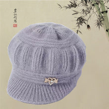 Load image into Gallery viewer, Warm Winter Knit Beanie Hats Women's Autumn Korean-Style Middle-Aged and Elderly Baseball Thickened Pullover Unisex