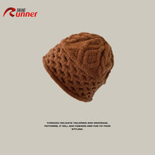 Lade das Bild in den Galerie-Viewer, Warm Winter Knit Beanie Hats Pullover Wool Knit Japanese Cold-Proof Plush Thickened Unisex