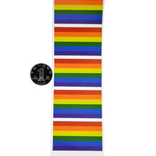 Load image into Gallery viewer, 2x500pcs Rainbow Xmas Gay Valentine's Day Gay Pride Rainbow Sticker Square Sticker tape