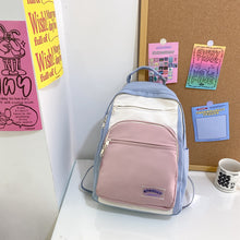 Load image into Gallery viewer, Harajuku Style Contrast Color Minimalist Girls' College Style Student Backpack Travel Backpack