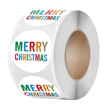 Load image into Gallery viewer, 2x500pcs Christmas Xmas Packaging Merry Christmas Christmas Stickers Gift Tags tape
