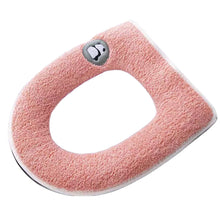 Load image into Gallery viewer, 3pcs Toilet Seat Cover Pads Washer Pedestal Ring Waterproof Thicker Cute Zipper