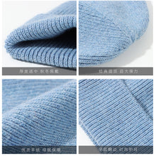 Lade das Bild in den Galerie-Viewer, Warm Winter Knit Beanie Hats Ins Solid Color Women's Fashion Ear Protection Wool Men All-Matching Pullover Unisex