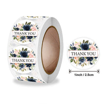 Load image into Gallery viewer, 2x500pcs Xmas Christmas Stickers Roll Label Flower Thank You Gift Baking Cookies Packaging