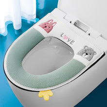 Load image into Gallery viewer, 3pcs Toilet Seat Cover Pads Thicker Cushion Household Zipper Circle Winter