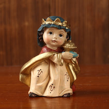 Load image into Gallery viewer, 11-Piece Set Cartoon Horse Trough Set Birth Religious Gift Resin Craft Ornament