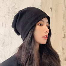 Lade das Bild in den Galerie-Viewer, Warm Winter Knit Beanie Hats Women's Fashion All-Match Thick Wool Korean Style Bag Head Unisex
