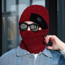 Load image into Gallery viewer, Warm Winter Knit Beanie Hats Cycling Cover Chenille Fleece-Lined Thickened Wool Scarf Unisex