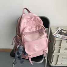 Load image into Gallery viewer, Backpack Female College Student Simple Korean Style High School Student Junior School Large Capacity Fashion Male