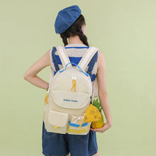 Load image into Gallery viewer, Backpack Large Capacity Japanese Korean Junior High School Student Macaron Class Schoolbag College Student