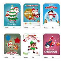 Lade das Bild in den Galerie-Viewer, 250PCs New 6 Designs Square Merry Christmas Christmas Label Gift Stickers tape