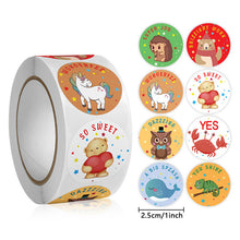 Load image into Gallery viewer, 2x500pcs Christmas Xmas Unicorn Kawaii Owl Children's Toy Student Reward Stationery Stickers tape