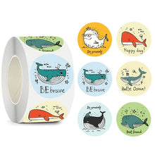 Lade das Bild in den Galerie-Viewer, 2x500pcs Christmas Xmas 6 Design Dolphin Stationery Sticker Children's Toy Label tape