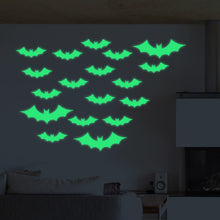 Lade das Bild in den Galerie-Viewer, 2PCs Halloween Glow Sticker Vampire Bat Witch Pumpkin