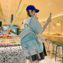 Lade das Bild in den Galerie-Viewer, Backpack College Style Schoolbag Women's Casual Korean-Style Large Capacity Junior and Middle School Students Fashionable