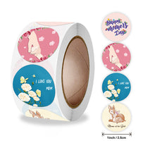 Load image into Gallery viewer, 2x500pcs Xmas Christmas Stickers Roll Label 4 Designs -up Mother's Day HAPPY MOTHER'S Day Gift Sealed Tape