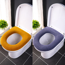 Load image into Gallery viewer, 3pcs Toilet Seat Cover Pads Autumn and Winter Zipper Winter Thicker Ring
