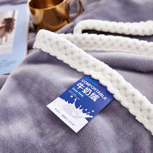 Lade das Bild in den Galerie-Viewer, Milk Velvet Blanket Winter Thickened Nap Blanket Flannel Warm Blanket