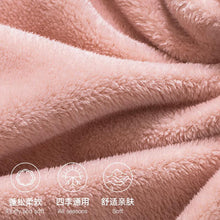 Load image into Gallery viewer, Nap Blanket Solid Color Air Conditioning Blanket Thickened by Embroidery Pattern Student Blanket