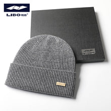 Load image into Gallery viewer, Warm Winter Knit Beanie Hats Solid Color Cashmere Wool Hat Men's Thickened Unisex