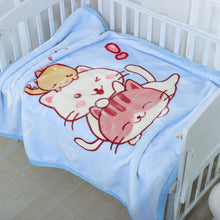 Lade das Bild in den Galerie-Viewer, Babies' Woolen Blanket Thick Double Layer Raschel Cartoon Extra Thick Autumn and Winter Small Cloud Blanket
