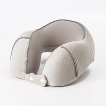 Lade das Bild in den Galerie-Viewer, Soft Comfortable Travel Pillow U-Shape Pillow Memory Foam Office Nap