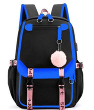 Load image into Gallery viewer, Backpack New Schoolbag Women's Thermal Transfer Oxford Cloth Large Capacity Middle School Student Travel