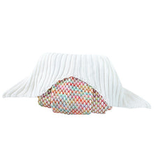 Lade das Bild in den Galerie-Viewer, Plaid Scale Mermaid Tail Knitted Blanket Sofa Leisure Nap Air Conditioning Blanket