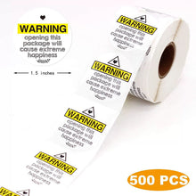 Load image into Gallery viewer, 2x500pcs Christmas Xmas 3. 8cm round Attention Surprise Thanks Warning Sticker Label tape