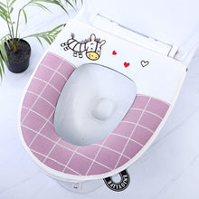 Load image into Gallery viewer, 3pcs soft Toilet Seat Cover Pads Summer Linen Four Seasons Zipper