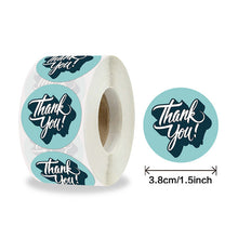 Load image into Gallery viewer, 2x500pcs Xmas Christmas Stickers Roll Label Thank You Bread Biscuit Baking Gift Stick Paper Adhesive Tape
