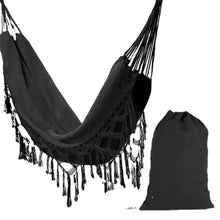 Lade das Bild in den Galerie-Viewer, 200*150CM Camping Hammock Tassel Canvas Hammock Photography Props Outdoor Indoor