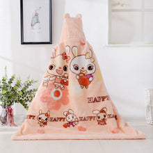 Lade das Bild in den Galerie-Viewer, Baby Blanket Cartoon Hug Blanket Double Layer Raschel Embossed Cloud Blanket Thickened Cloak